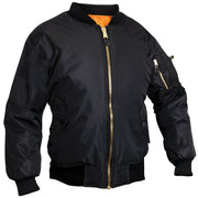 ROTHCo Womens MA-1 Flight Jacket - Black - Security Pro USA