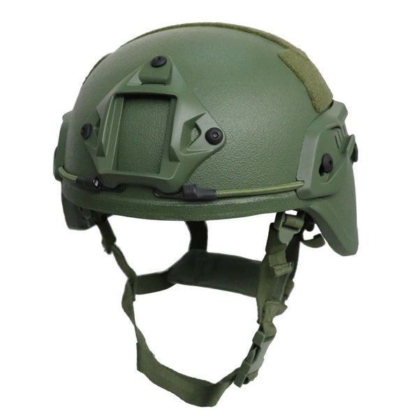 SecPro Armor Source MICH / Ach Level IIIA Advanced Combat Ballistic Helmet  High Cut - Large (OD Green)