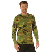 ROTHCo Long Sleeve Vintage T-Shirt - Woodland Camo - Security Pro USA